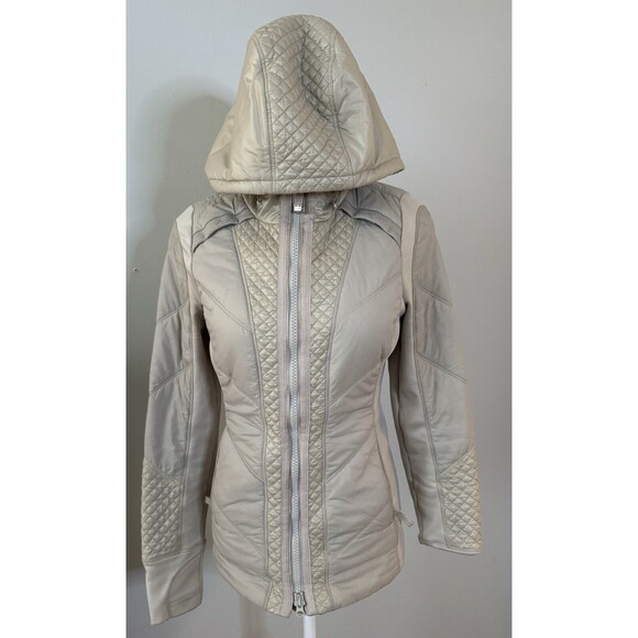 Athleta‎ Rock Ridge Jacket Womens XS Gray Quilted Primaloft Nylon Puffer Workout - Picture 1 of 10